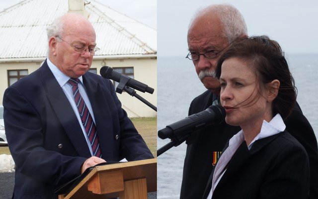 Rdl Dudley Coetzee (links en Brenda du Toit (regs)